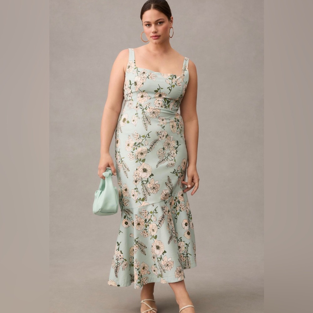 Floral Mint Green Dress